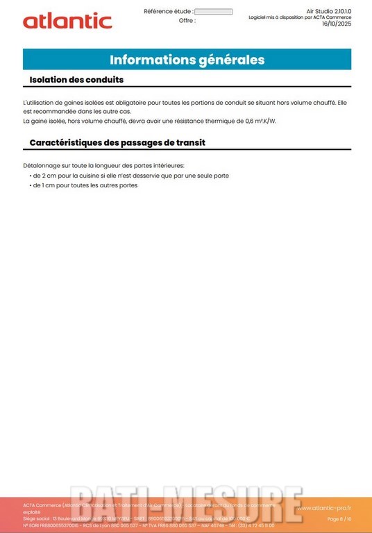 BATI-MESURE exemple de calcul d'un DIMENSIONNEMENT ventilation Page6 BATI-MESURE exemple de calcul d'un DIMENSIONNEMENT ventilation Page6