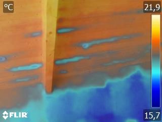 Bati-mesure infiltration plafond/mur infrarouge