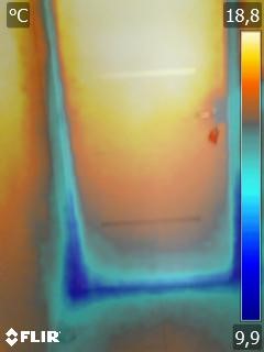 Bati-mesure infiltration sueil de porte  infrarouge