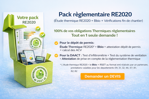 Pack RE2020 BATI-MESURE infiltrométrie